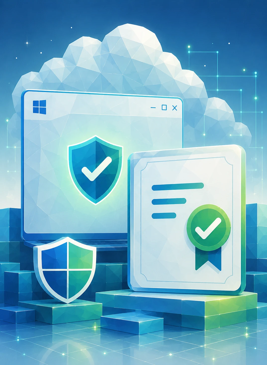 Signed Windows installer passing Defender with a green checkmark shield